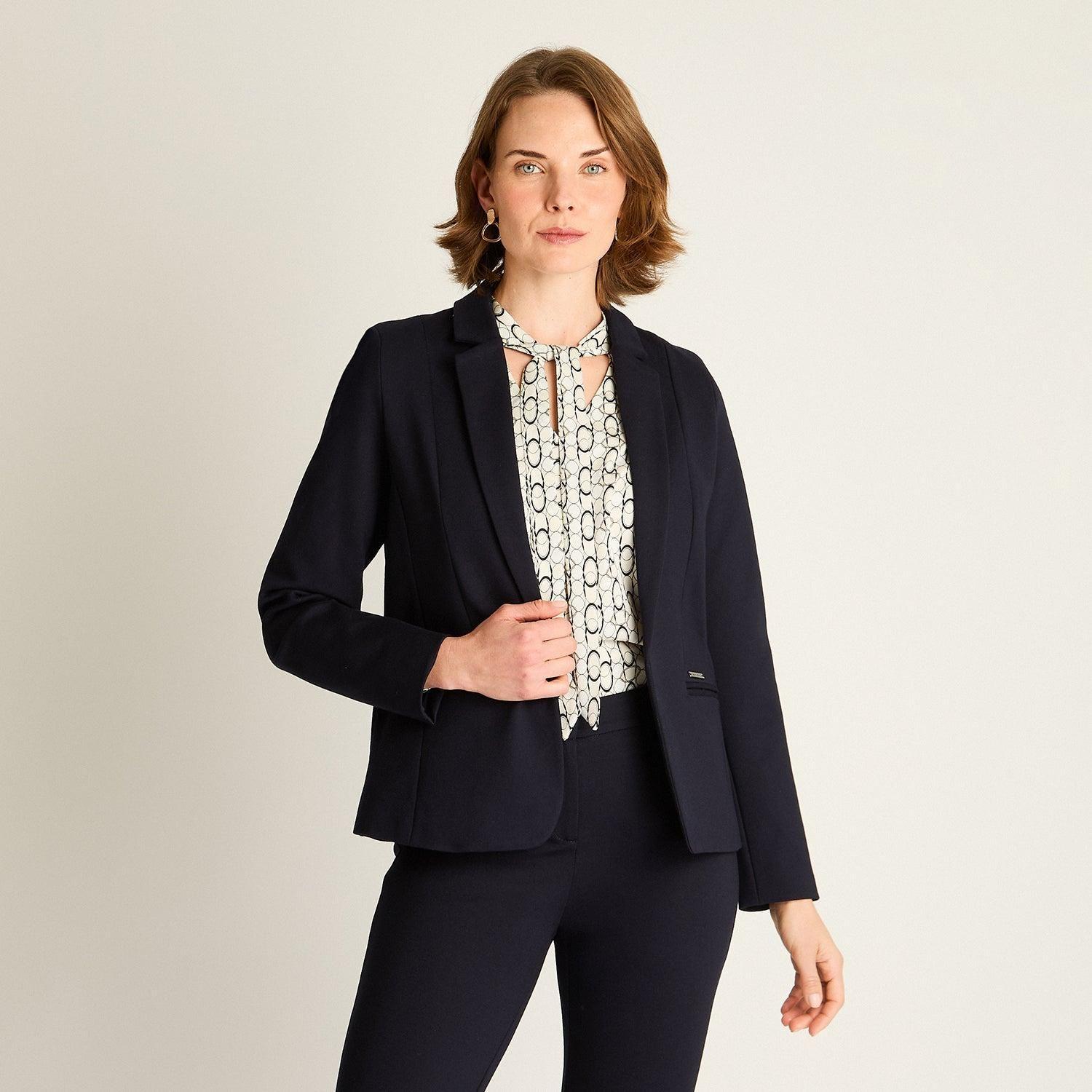 Blazer Azul Entallado-4