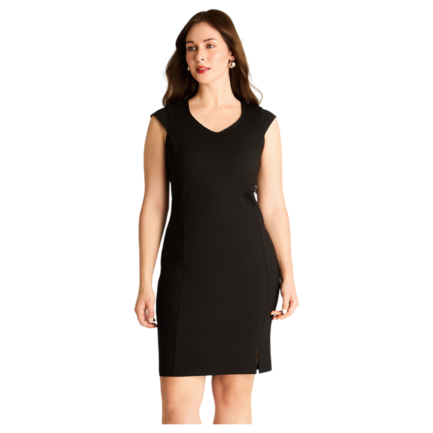 Vestido Negro Entallado-0