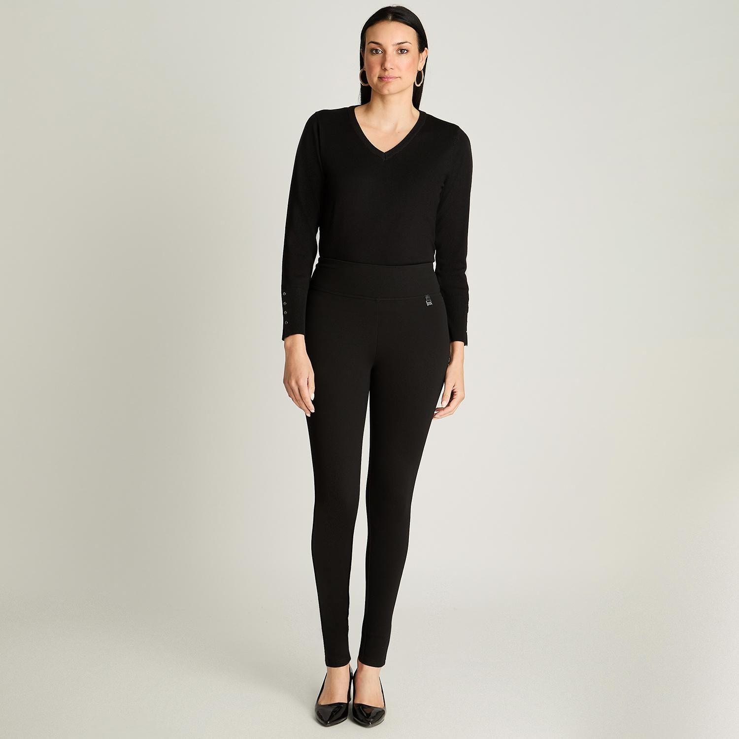 Calza Slim Con Control De Abdomen Negro-2