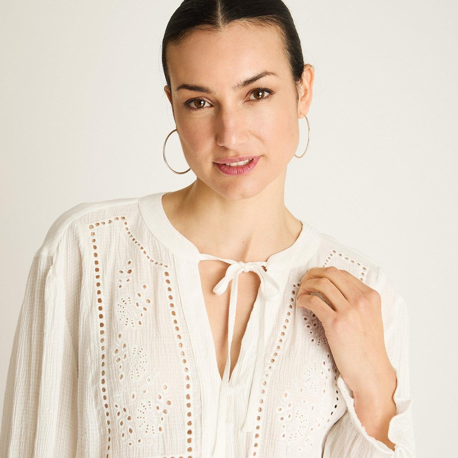 Blusa Crudo Bordado Romántico-2