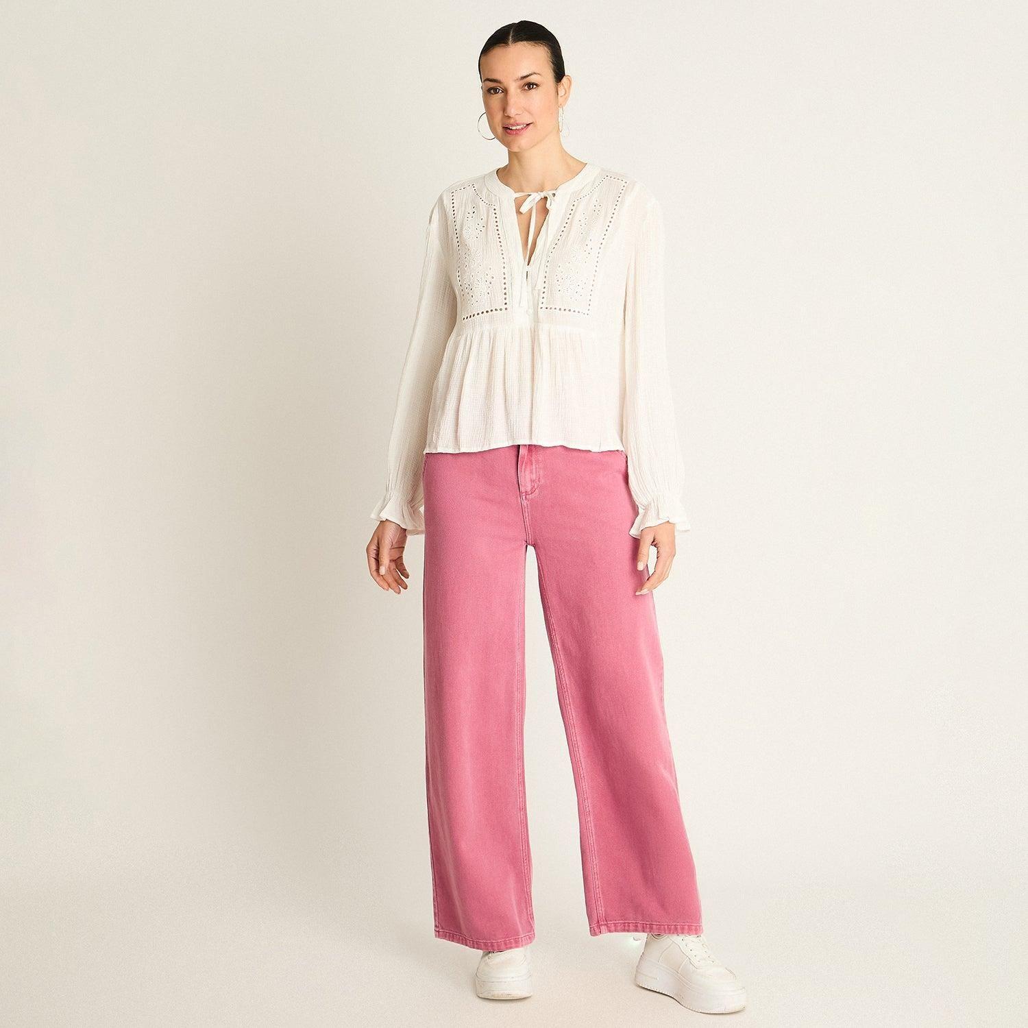 Blusa Crudo Bordado Romántico-3