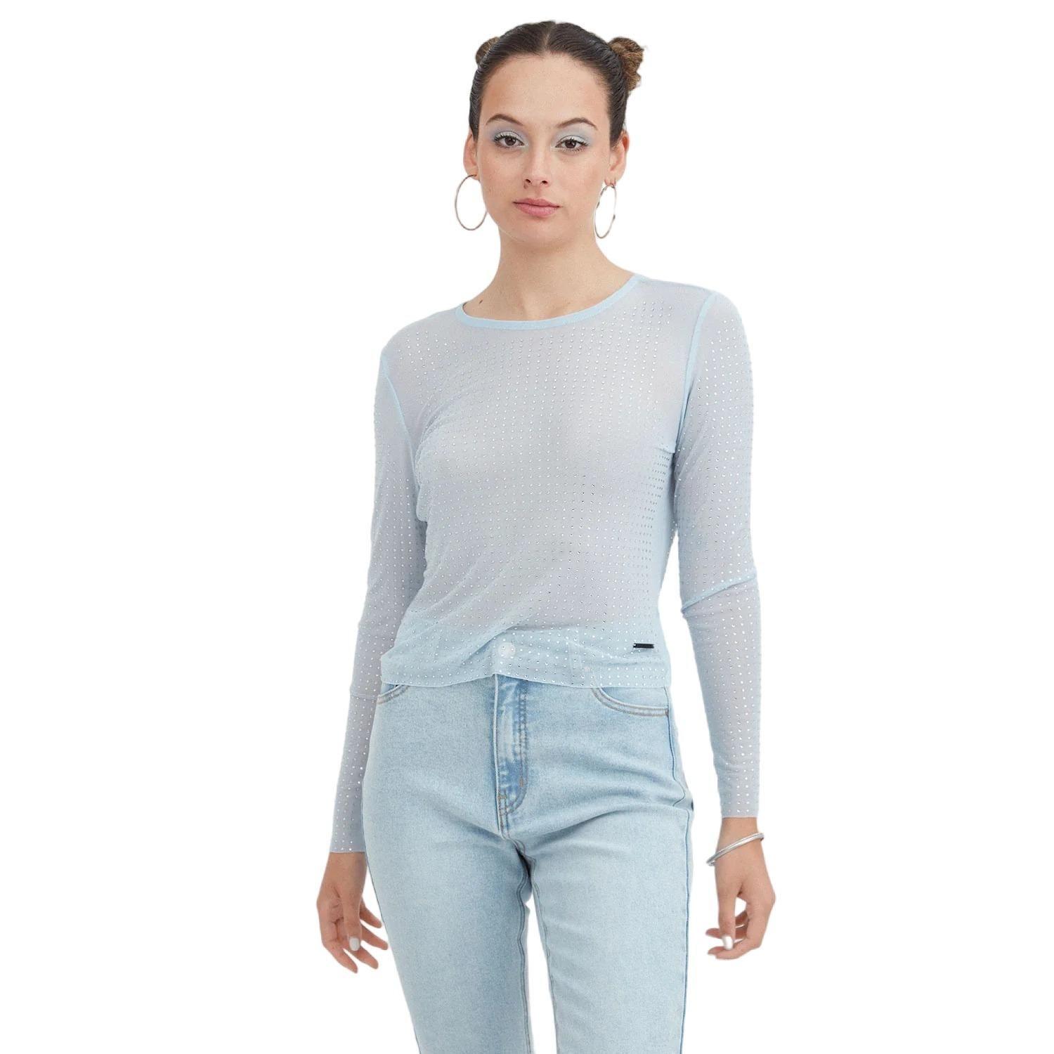 Polera Mesh Strass Celeste-0