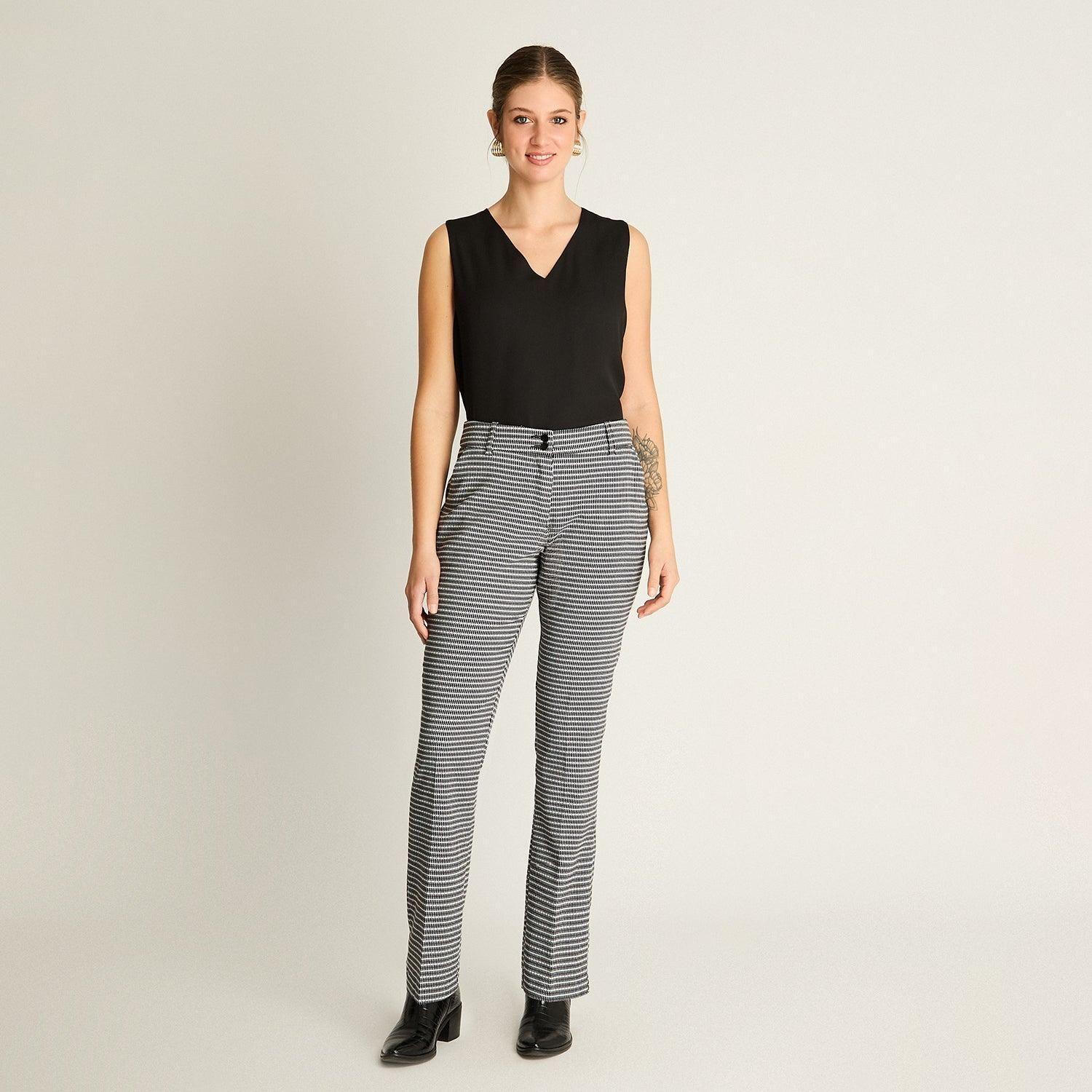 Pantalón Formal Gris Recto-4