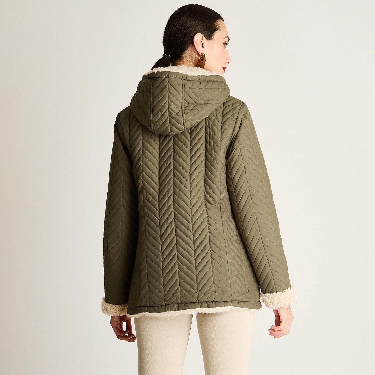 Parka Quilted Reveresible Verde-1