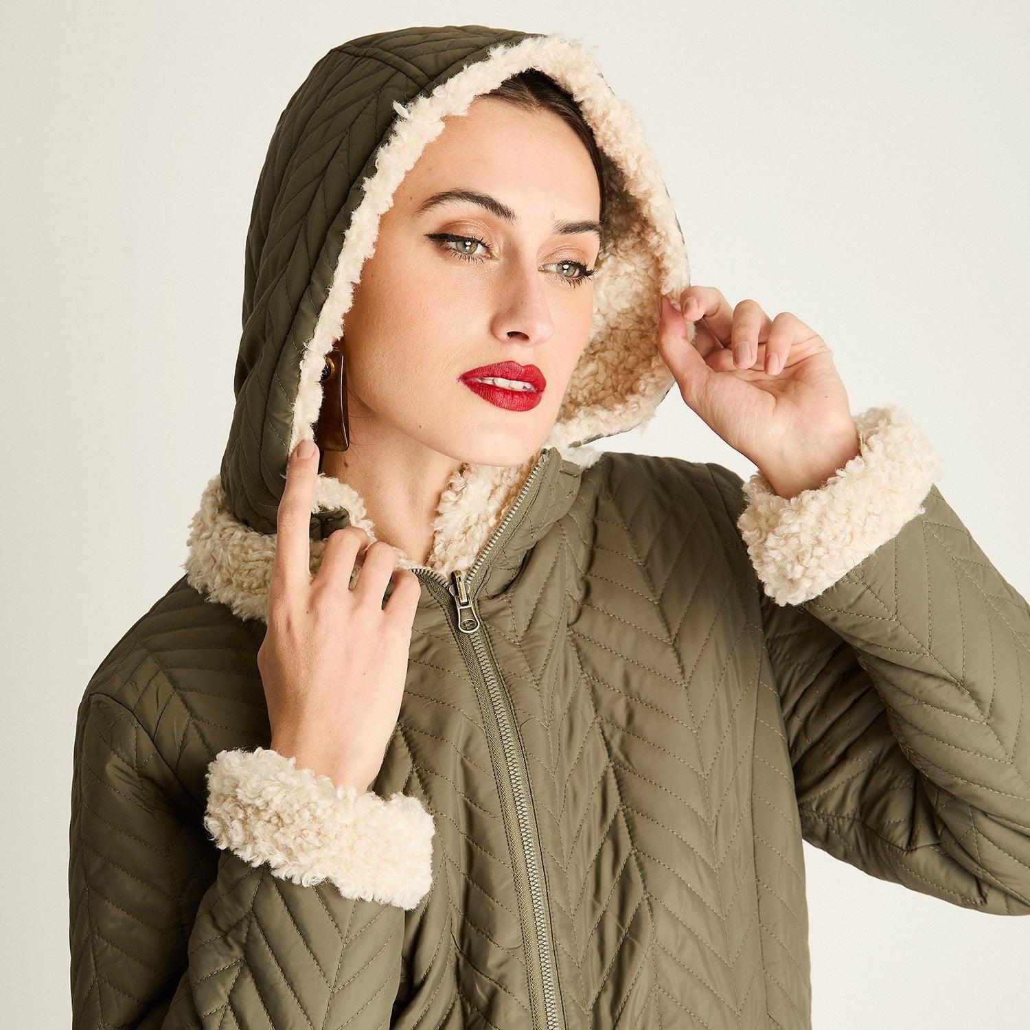 Parka Quilted Reveresible Verde-3