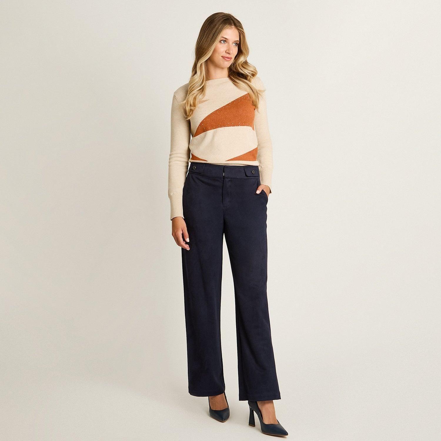 Pantalon Formal Azul-3
