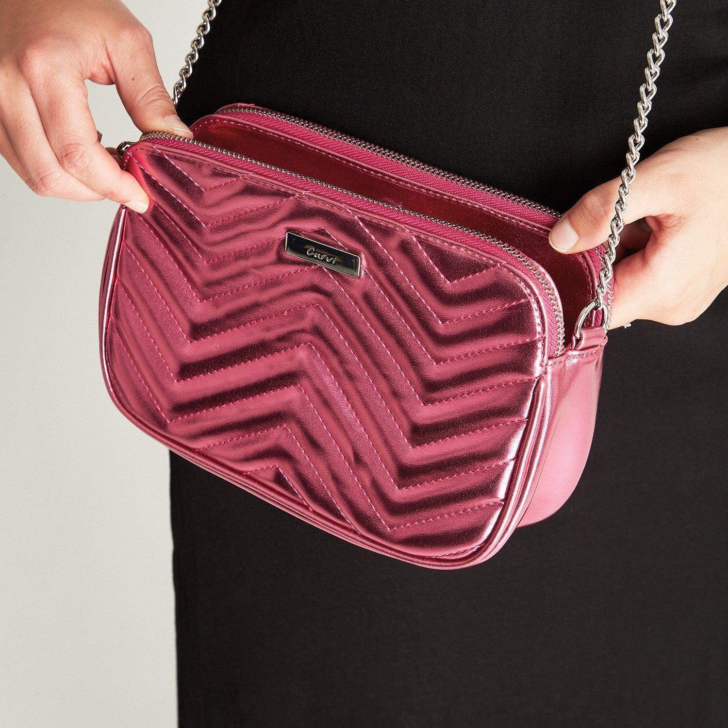 Cartera Bandolera Fucsia-2