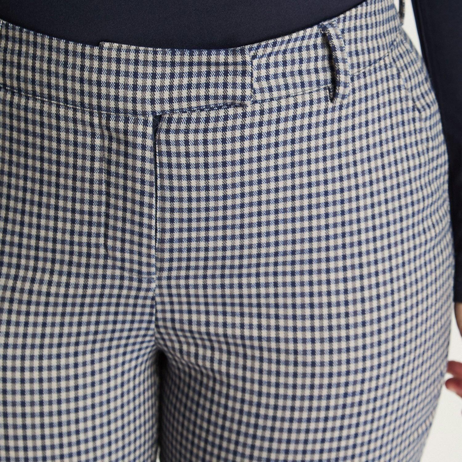 Pantalón Slim Print Azul-2
