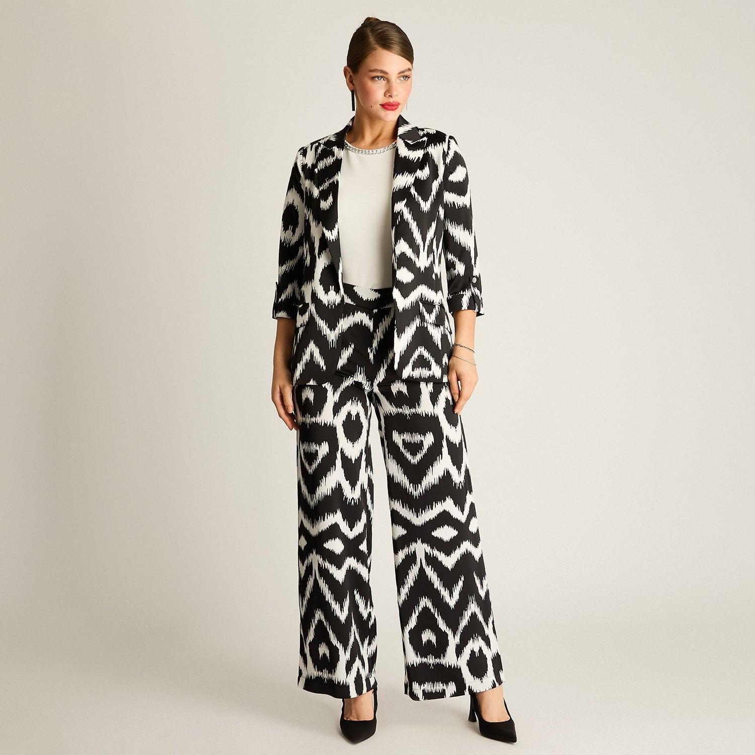Blazer Crudo Estampado Zebra-3