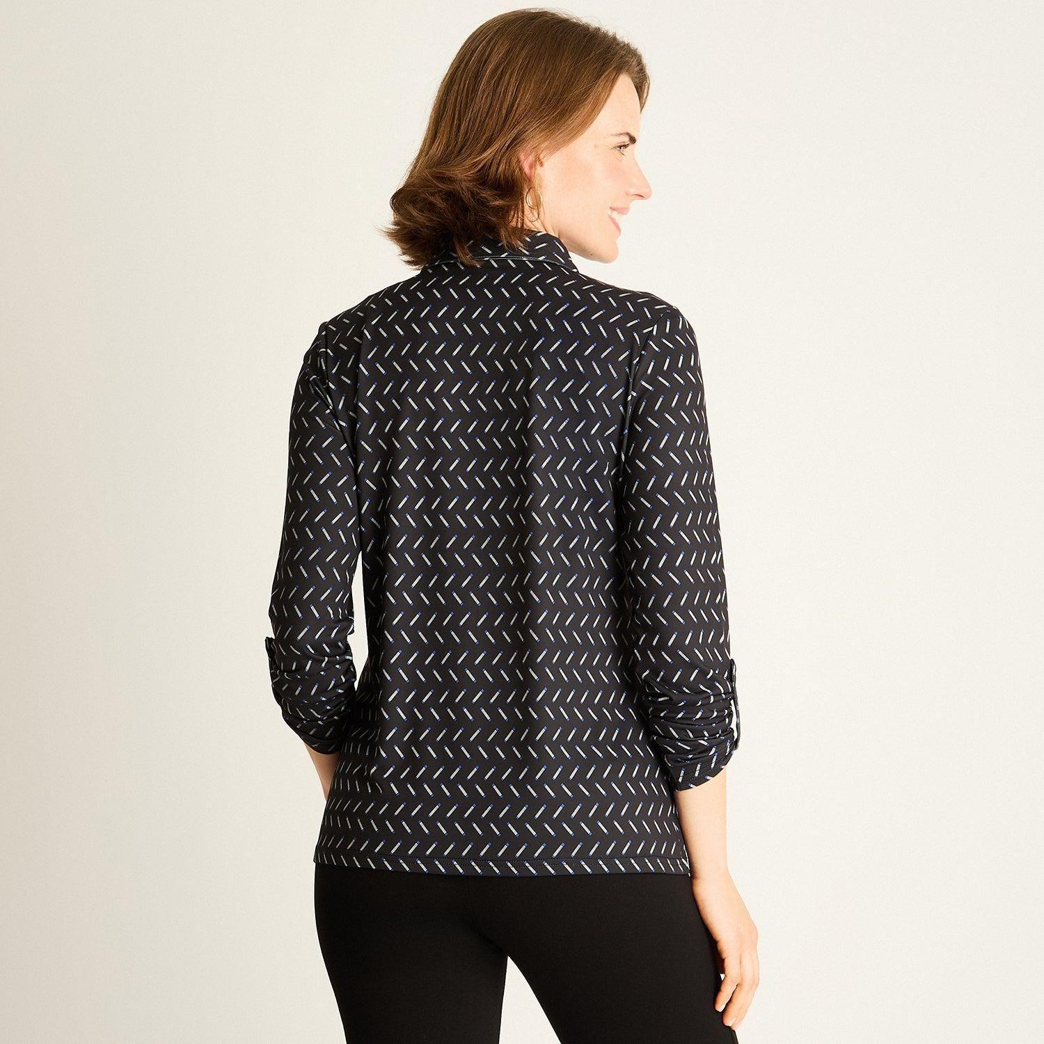 Polera Negra Estampada-1