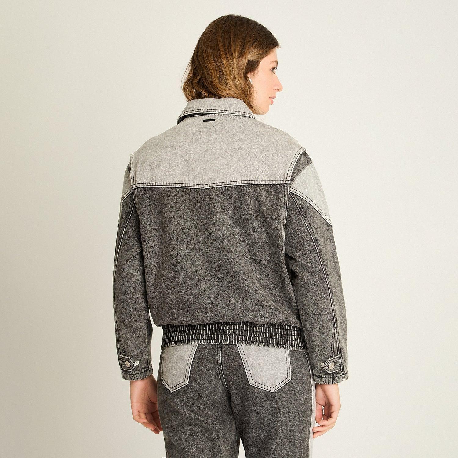 Casaca Mezclilla Gris-1