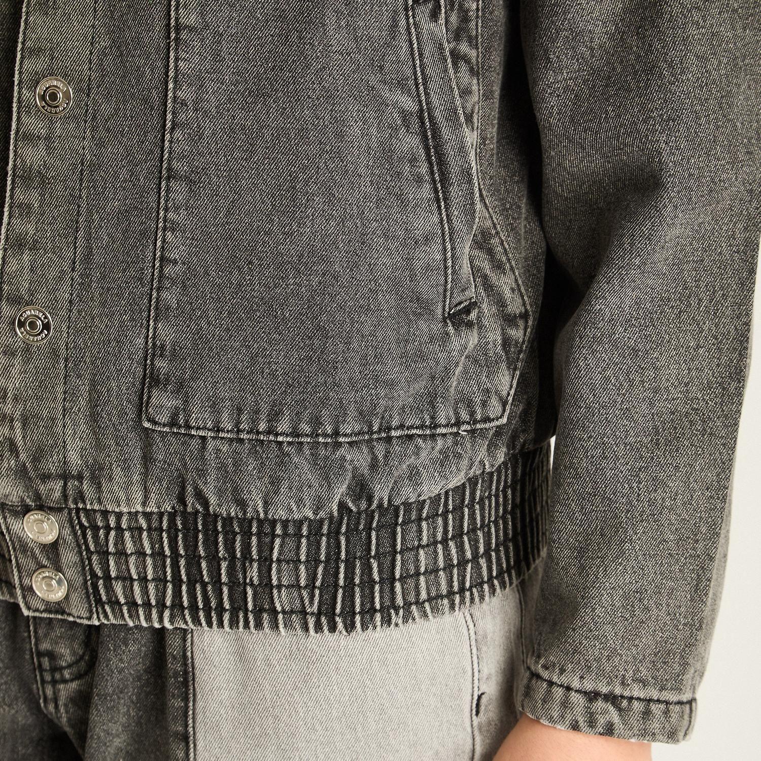Casaca Mezclilla Gris-2