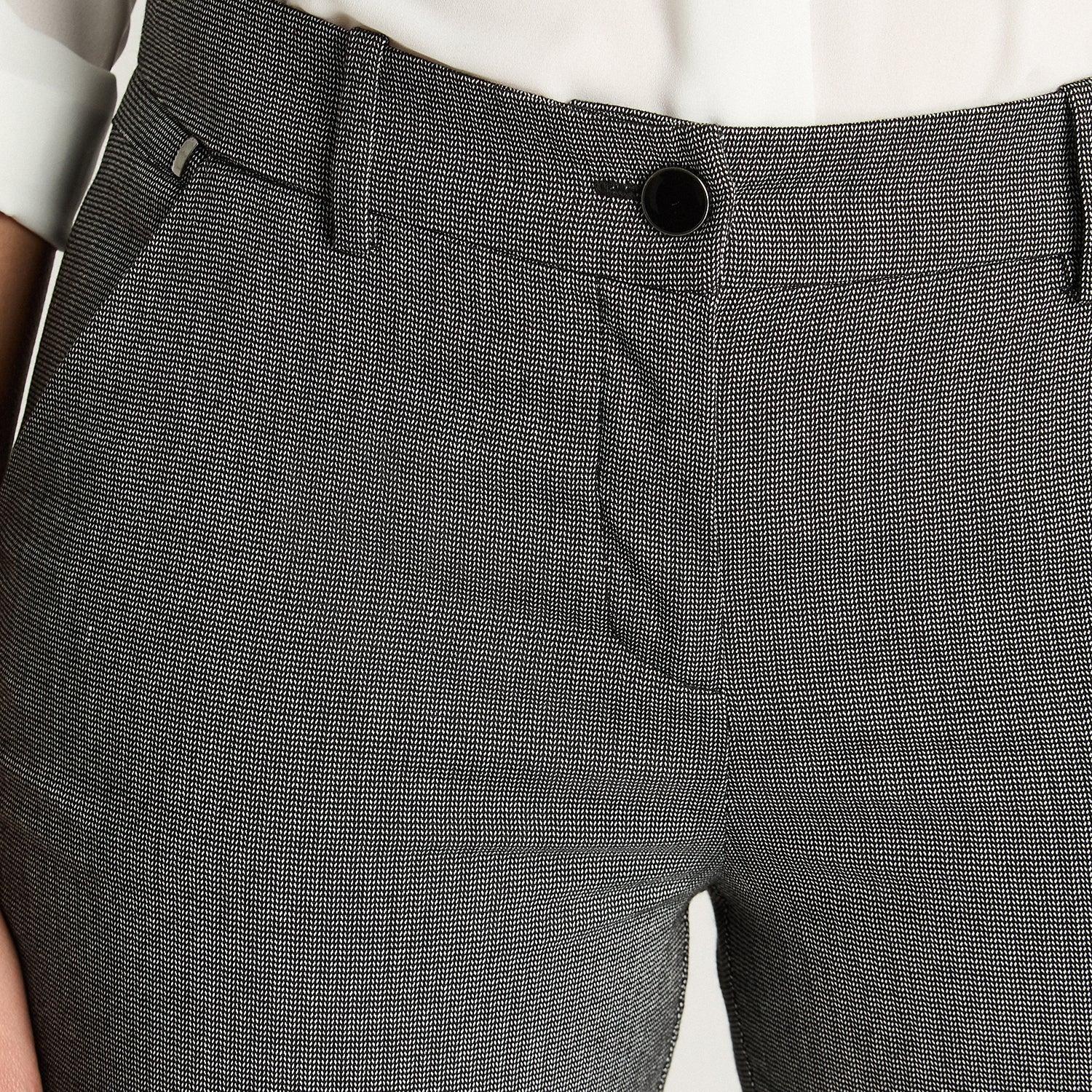 Pantalón Formal Recto Gris-2