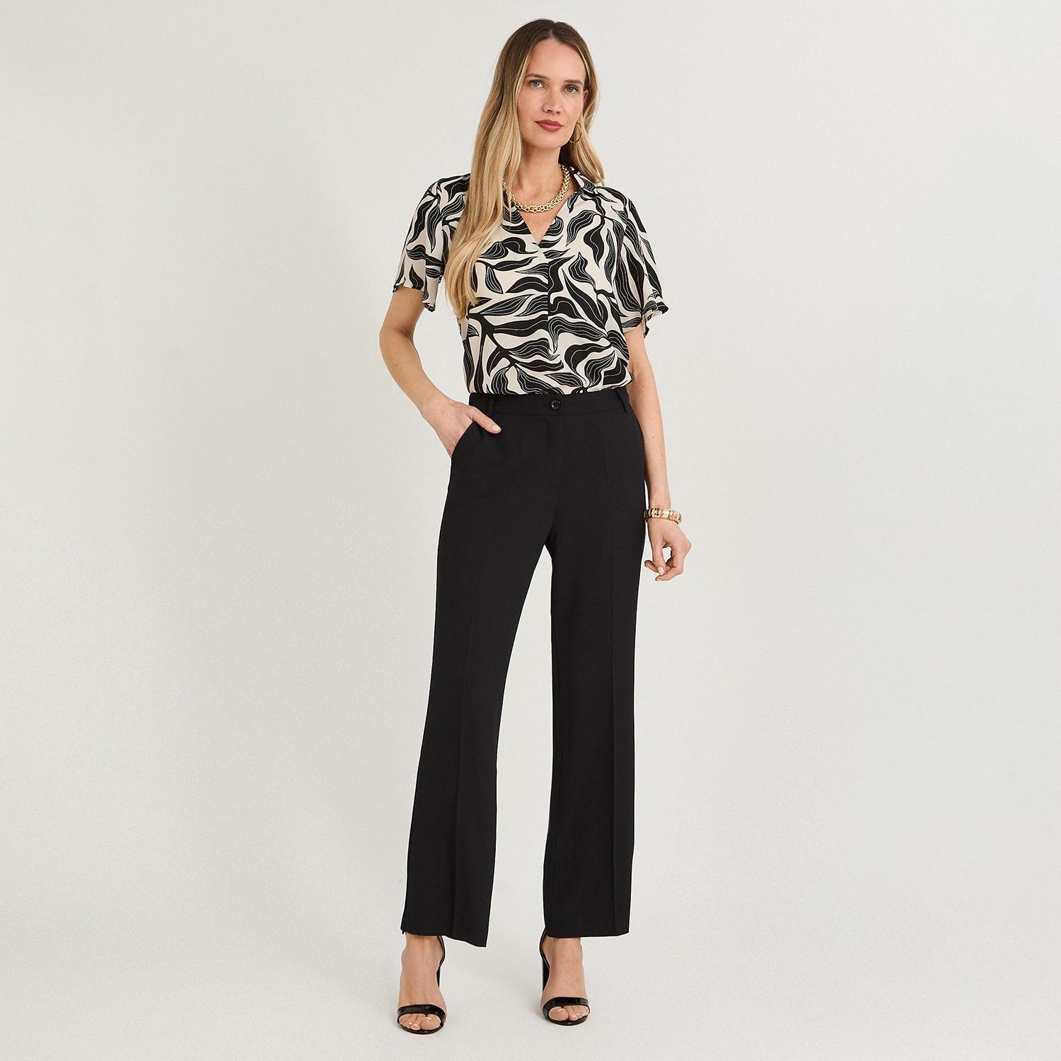 Pantalón Formal Sastrero Básico Liviano Negro-3