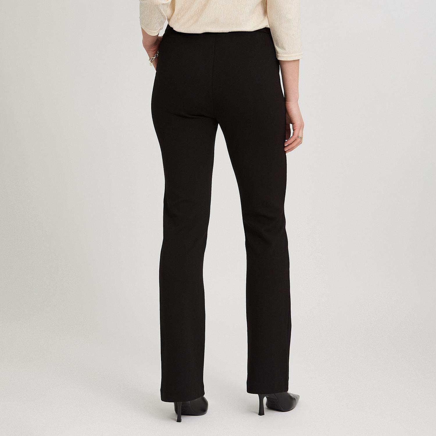 Pantalón Formal Flare con Botones en Bolsillos Negro-1