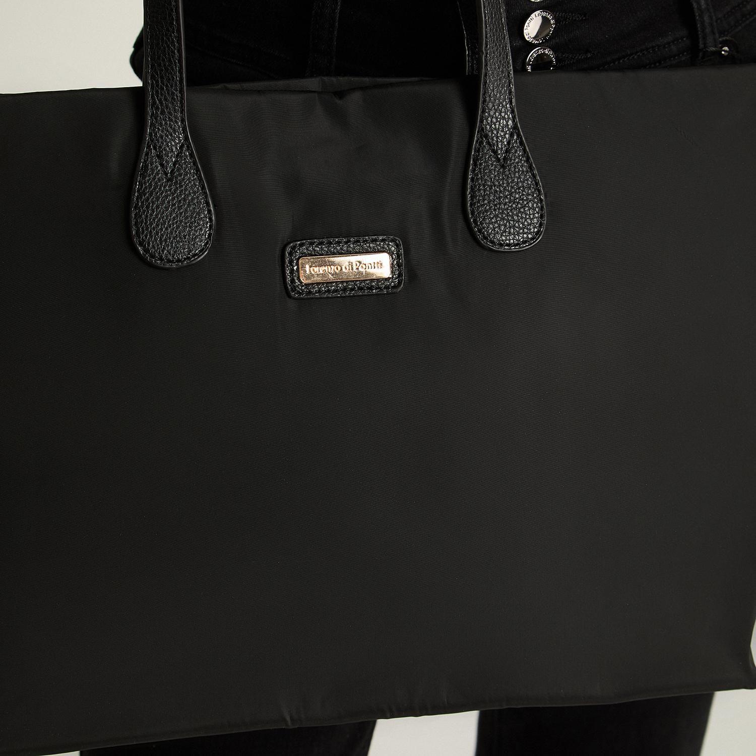 Cartera Con Strap De Pu Negro-2