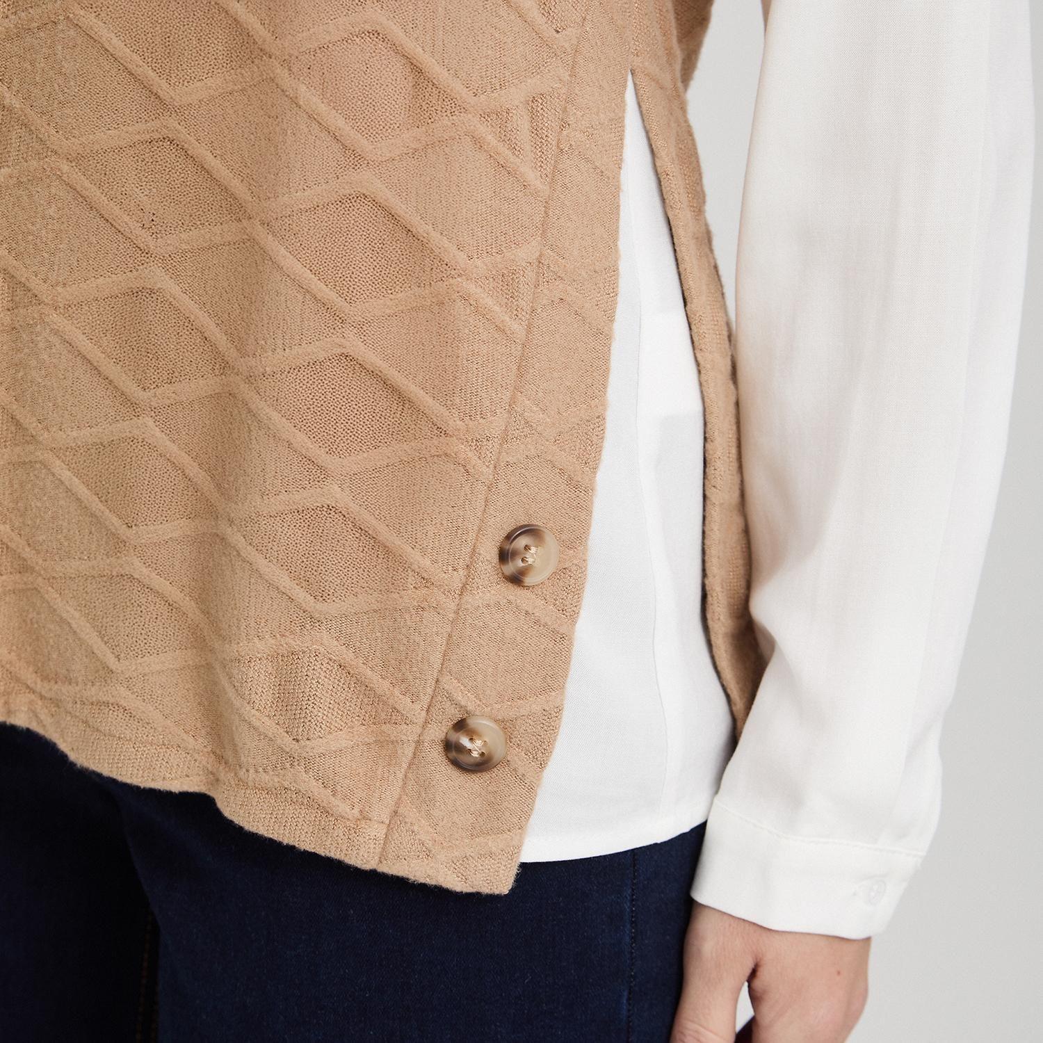 Polera Lanilla con Manga Blusa Camel-2