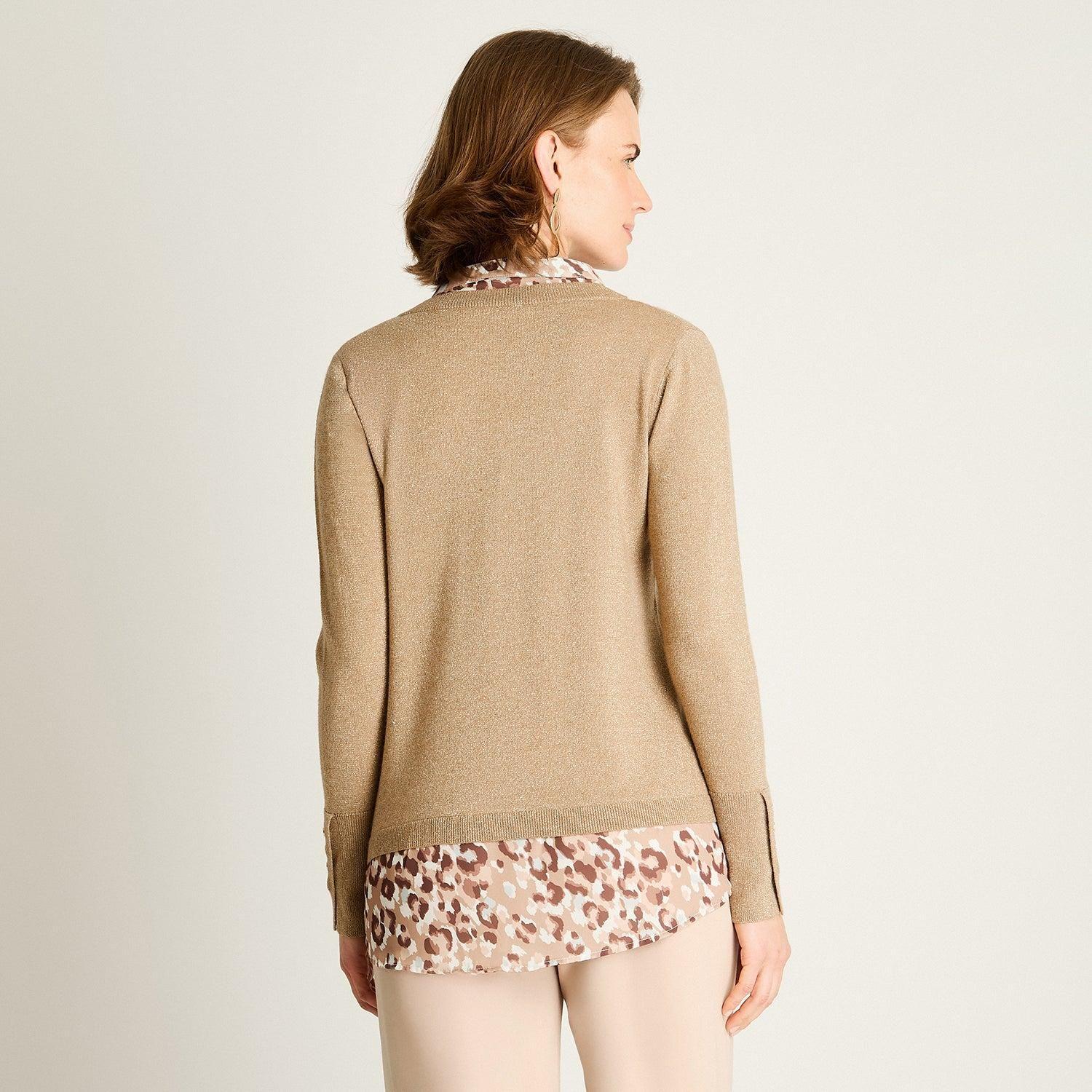 Sweater Beige Twin Set-1