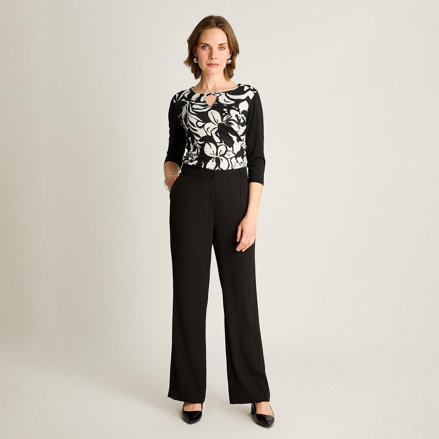 Pantalón Palazzo Negro Formal-3