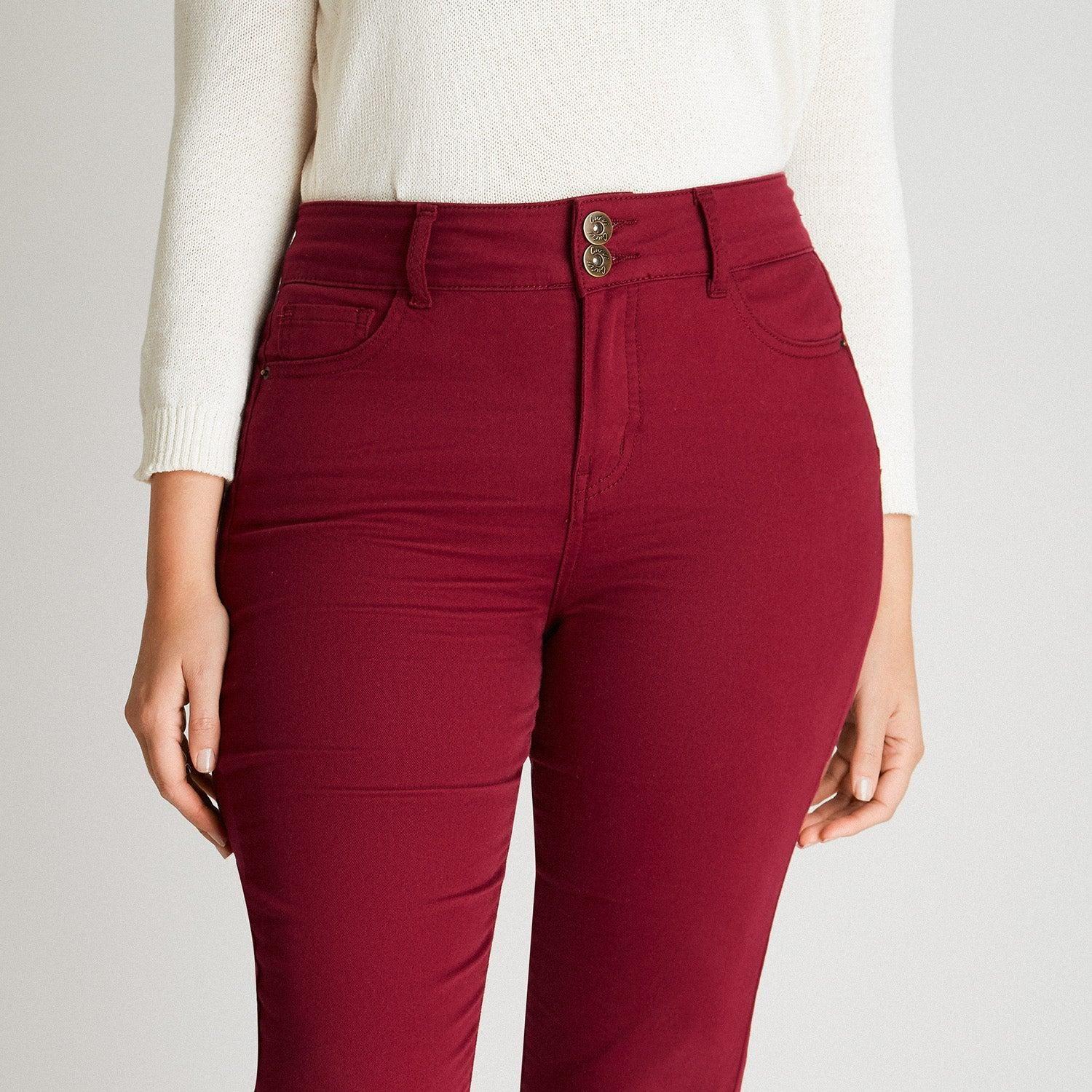 Jeans Magenta Pierna Pitillo Push Up-2
