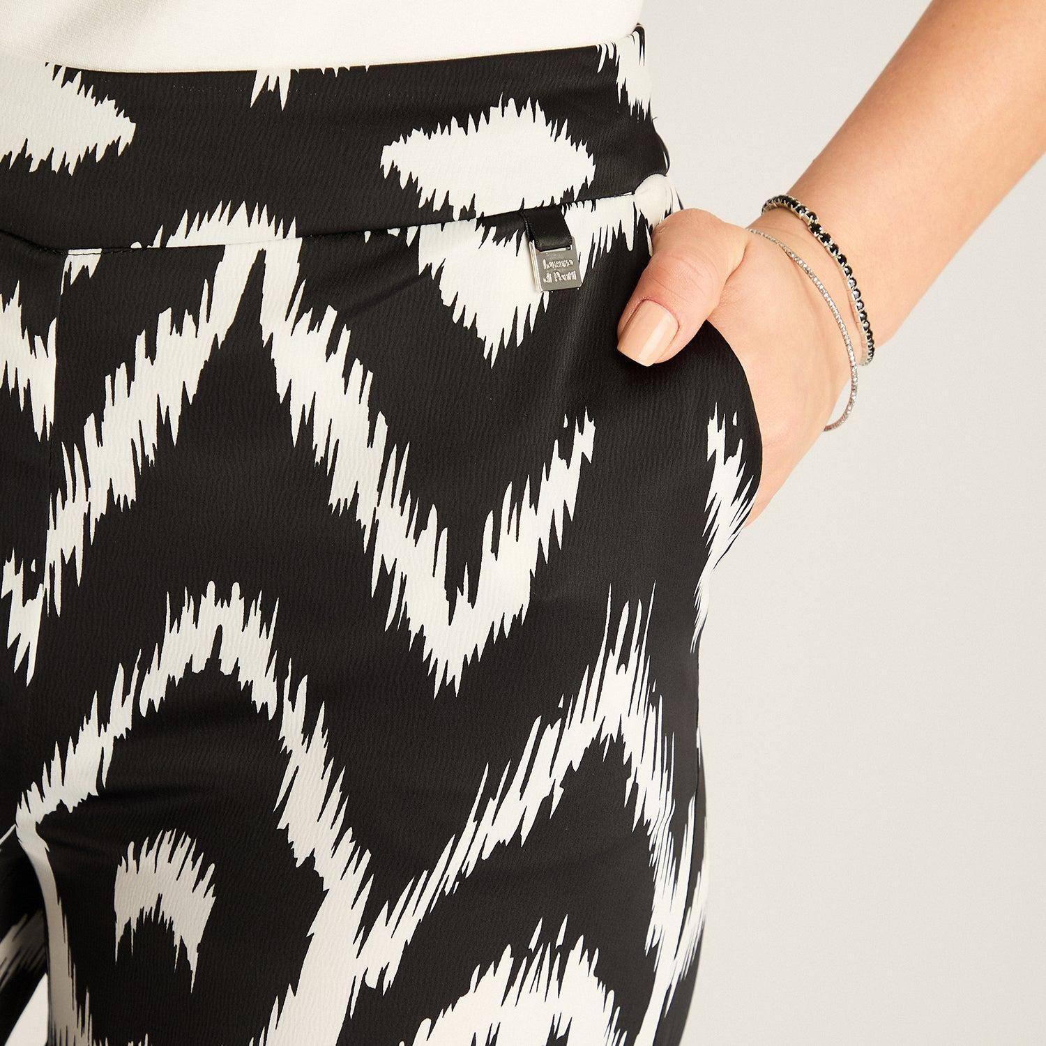 Pantalón Palazzo Estampado Crudo-2