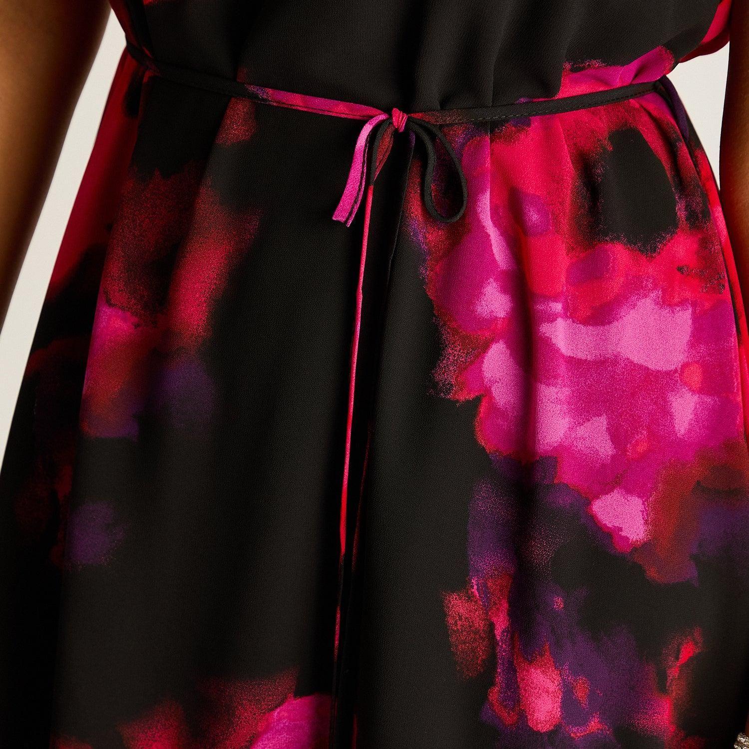 Vestido Midi Estampado Fiesta Floral-2