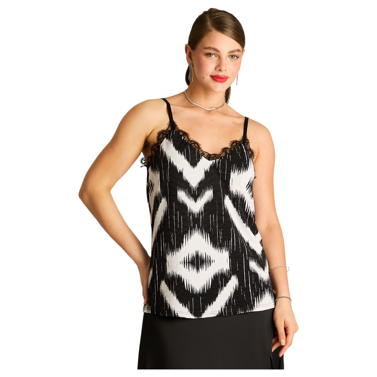 Peto Estampado Zebra con Encaje-0