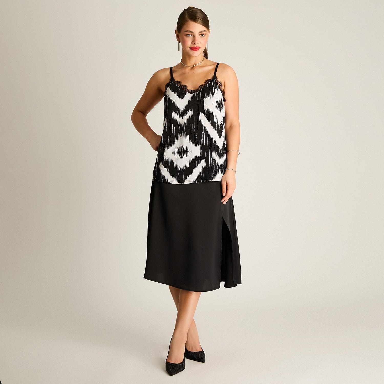 Peto Estampado Zebra con Encaje-3