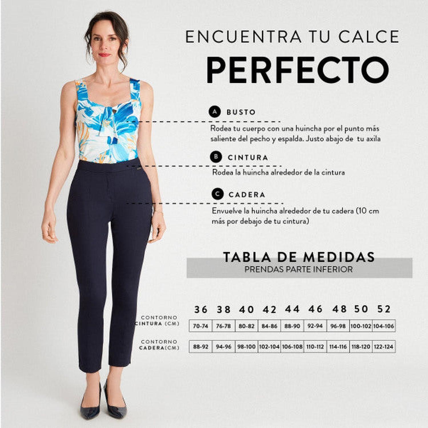 Jeans Azul Recto Con Rayas-4