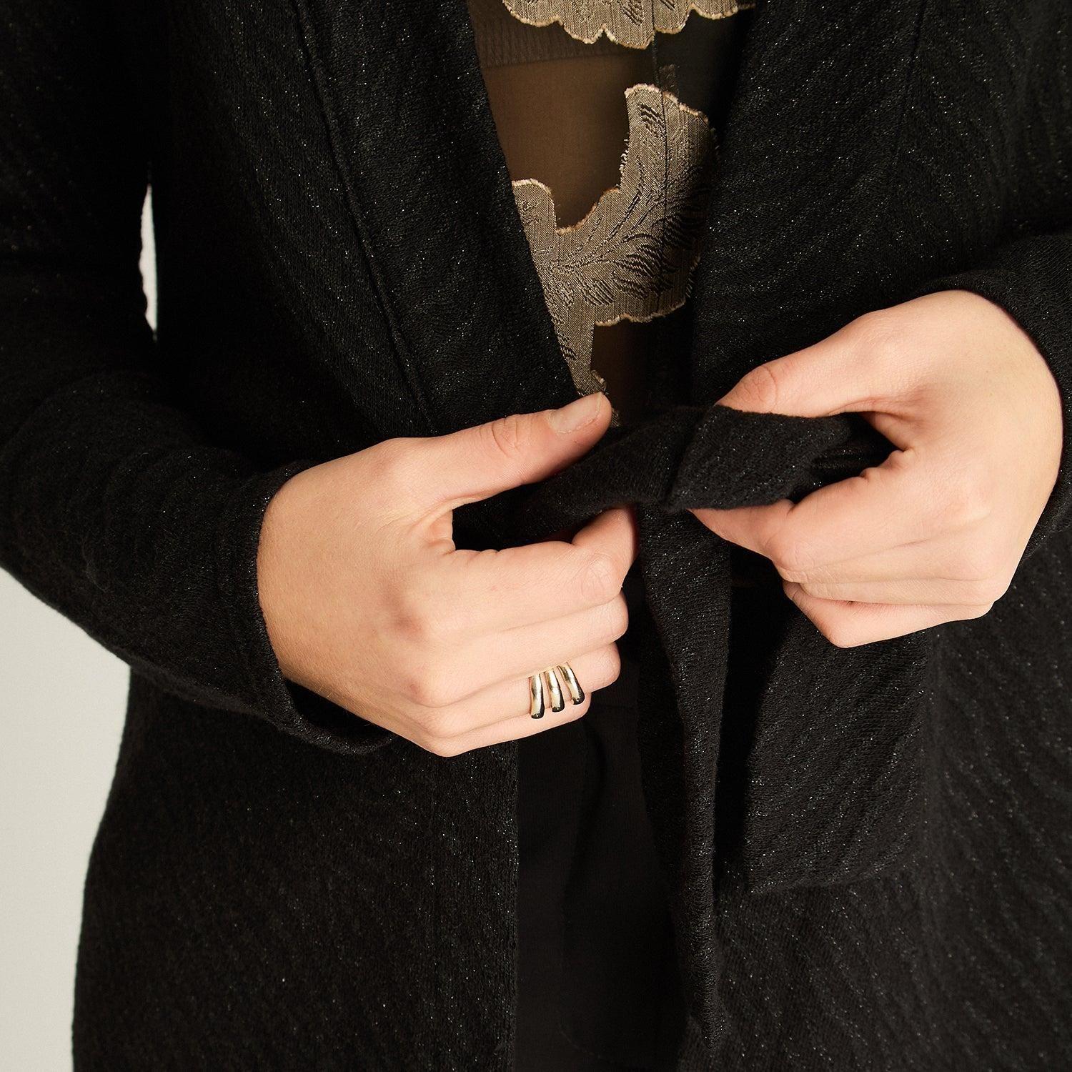 Tapado Negro con Lurex-2