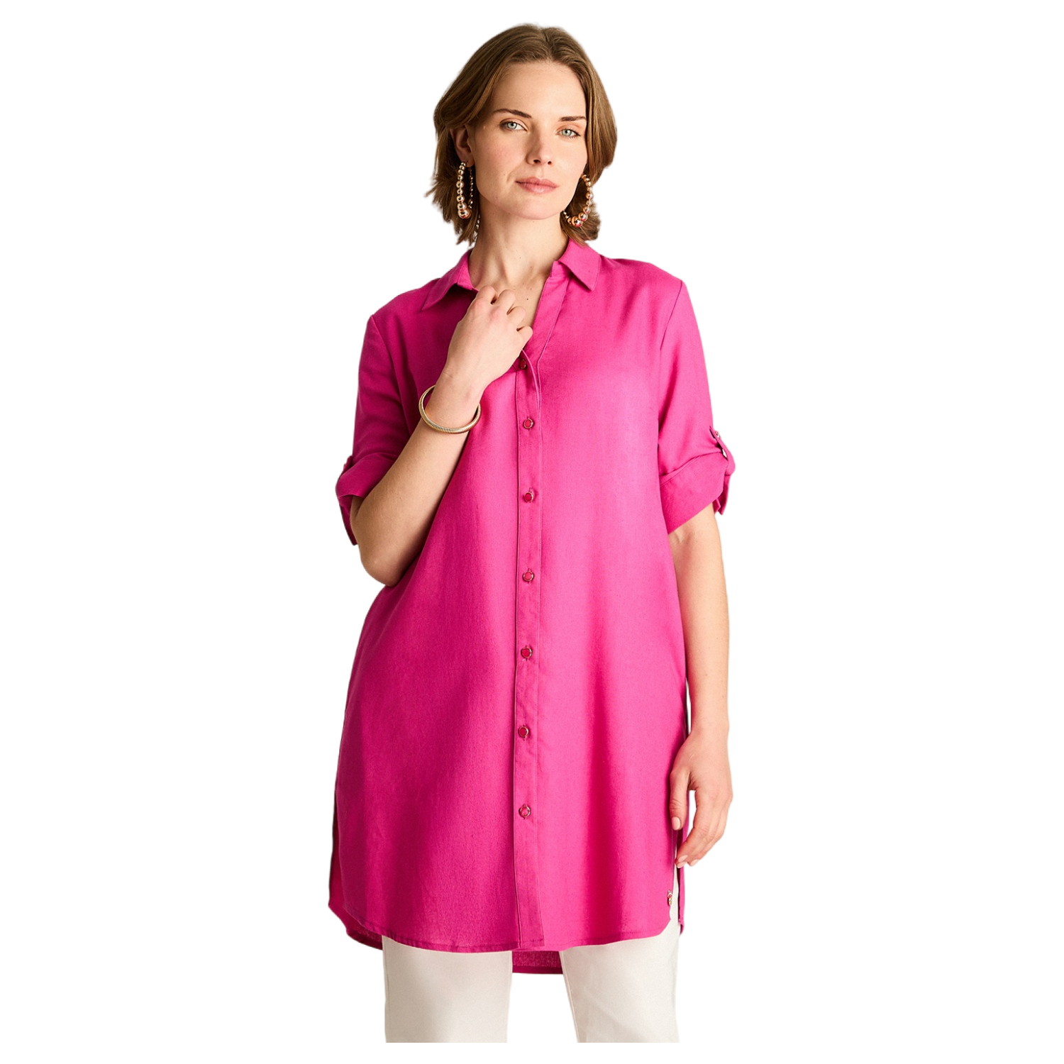 Blusa Morado Floral Manga Larga-0