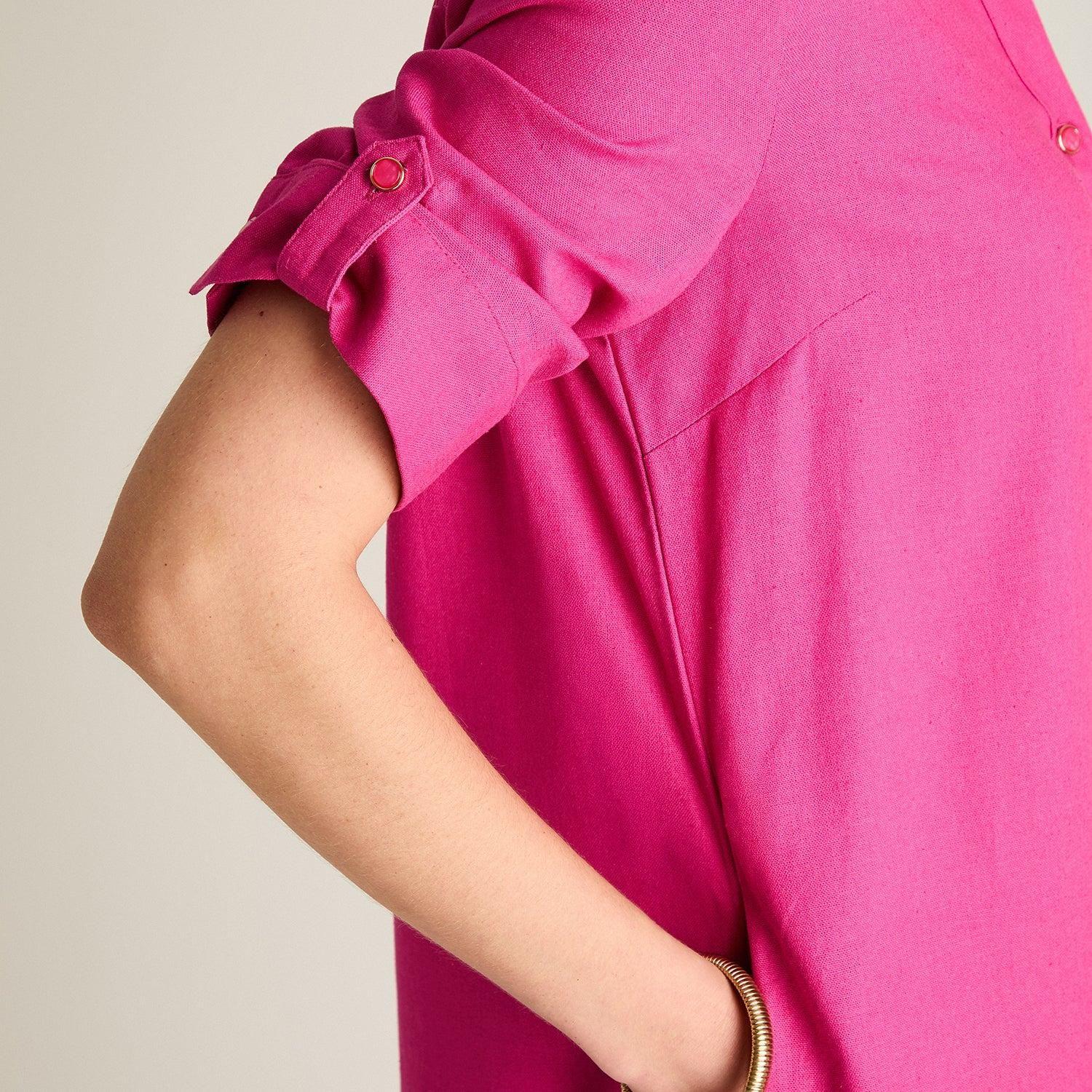 Blusa Morado Floral Manga Larga-2