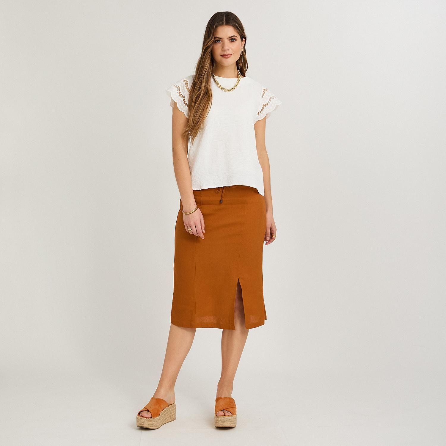 Blusa Manga Broderie Lisa Blanco-2