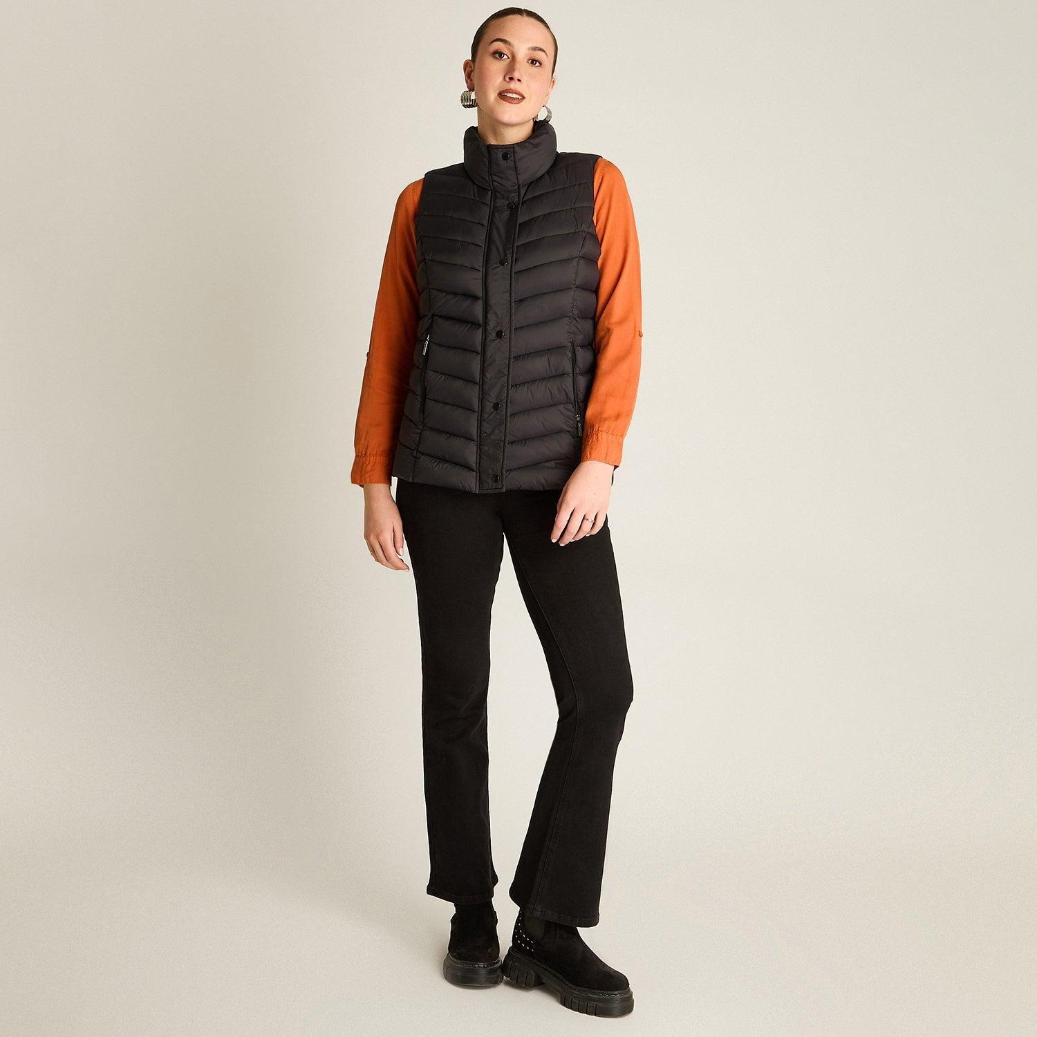 Parka Sin Mangas Diseño Quilted-3