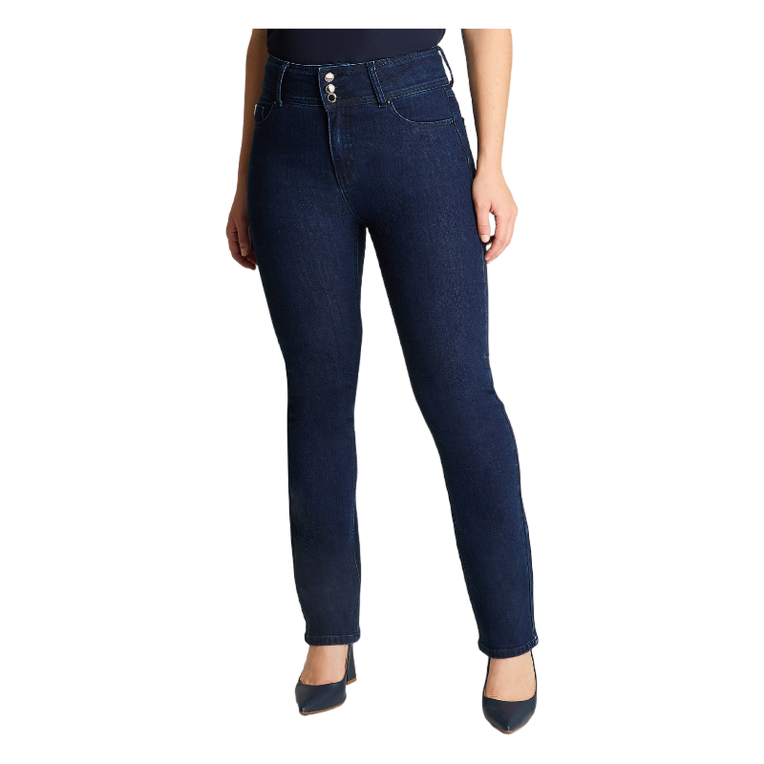 Jeans Straight Azul Marino-0