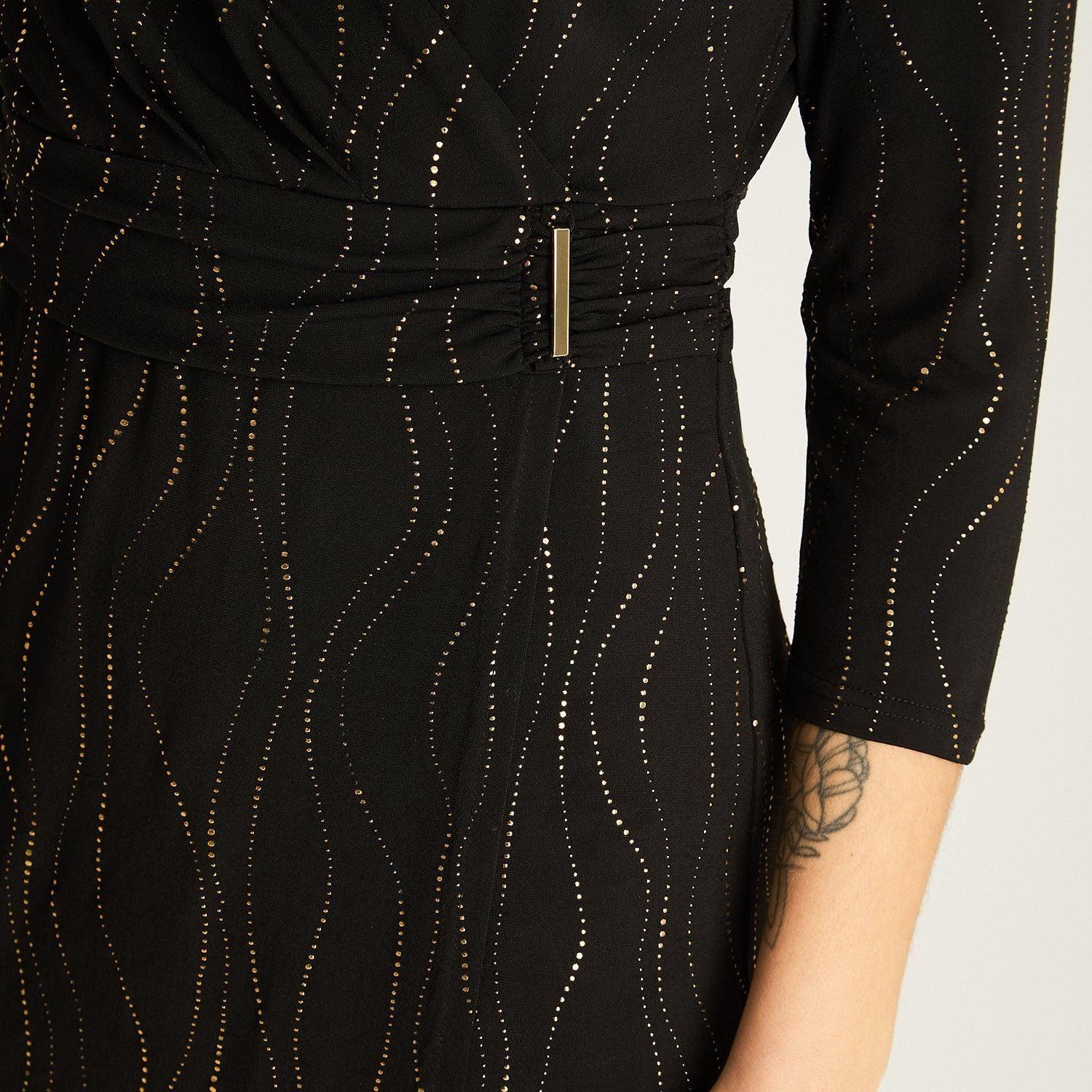 Vestido Negro con Brillos-2