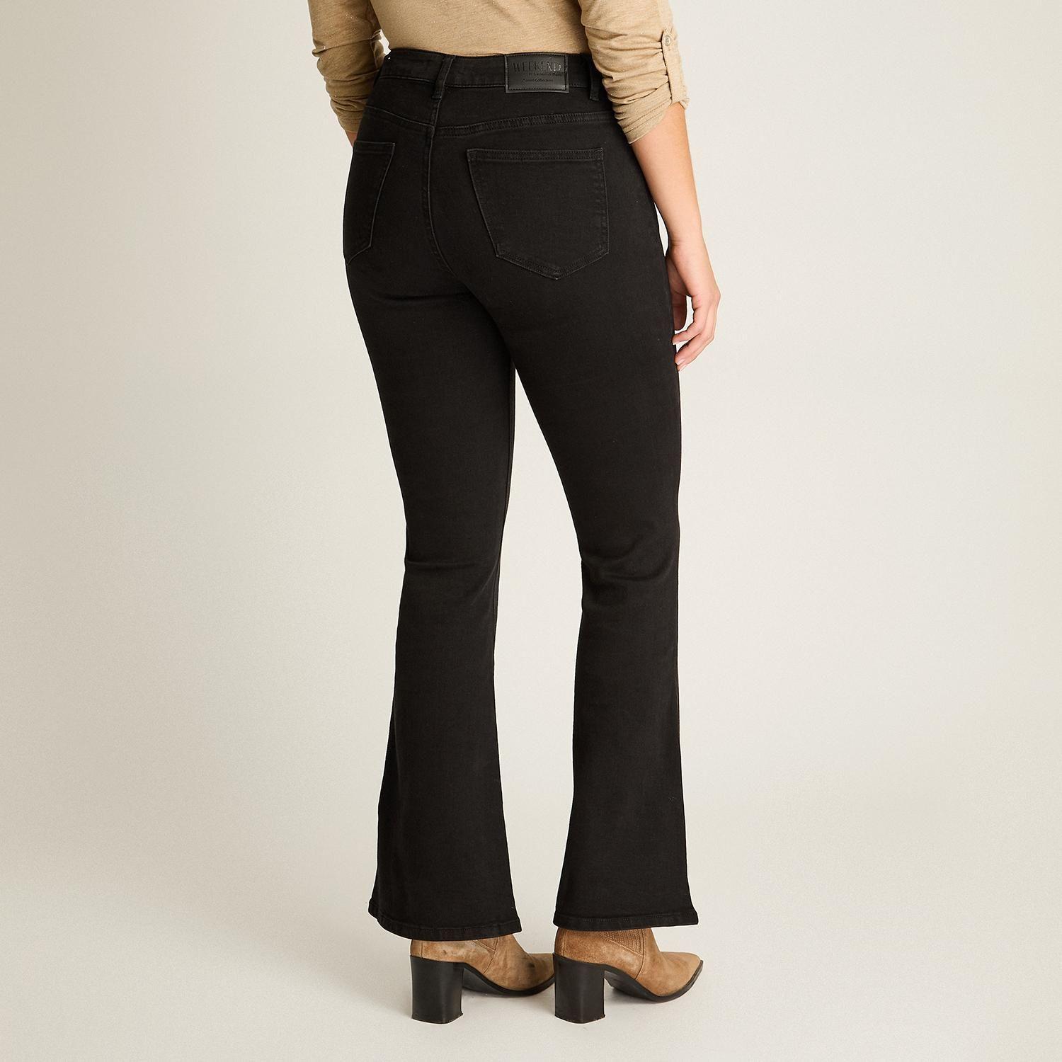 Jeans Negro Flare-1