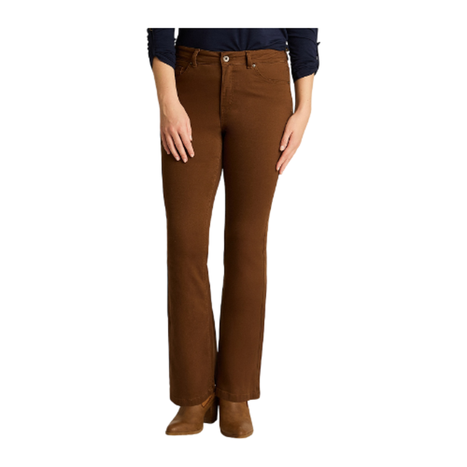 Jeans Camel Corte Recto en Denim-0