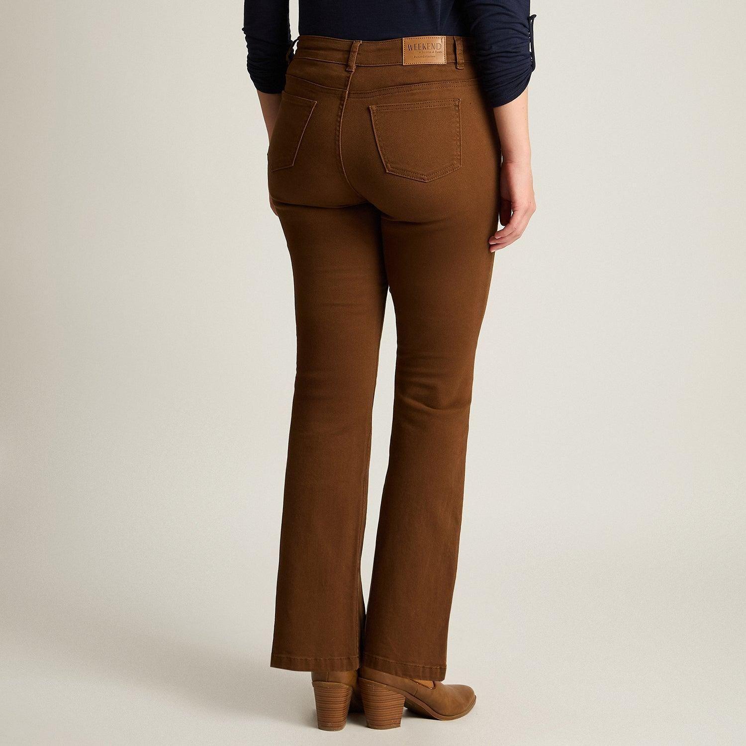 Jeans Camel Corte Recto en Denim-1