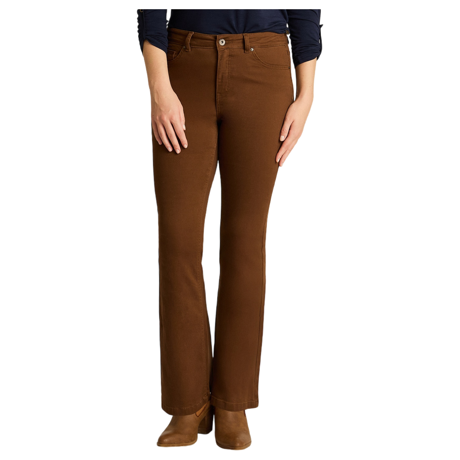 Jeans Camel Corte Recto en Denim-0
