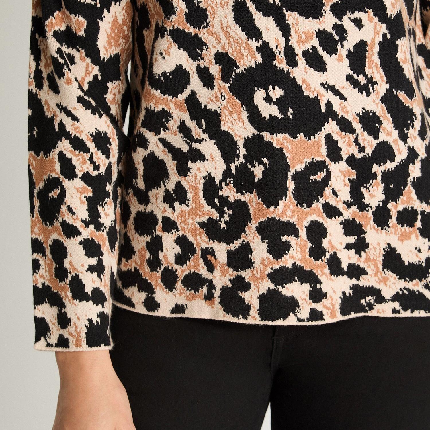 Sweater Manga Larga Cuello Redondo Básico Camel-2