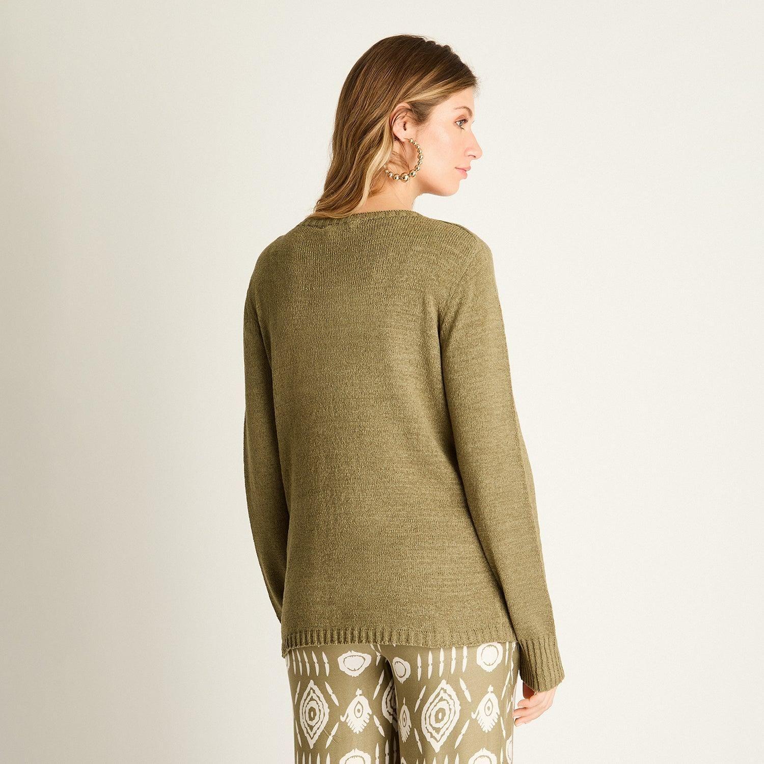 Sweater Verde Punto Fino-1