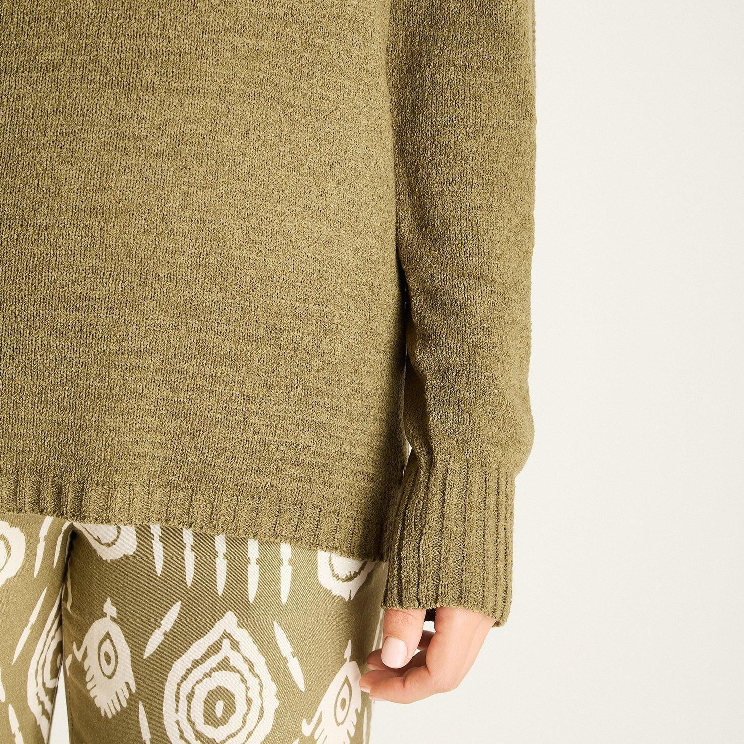 Sweater Verde Punto Fino-2