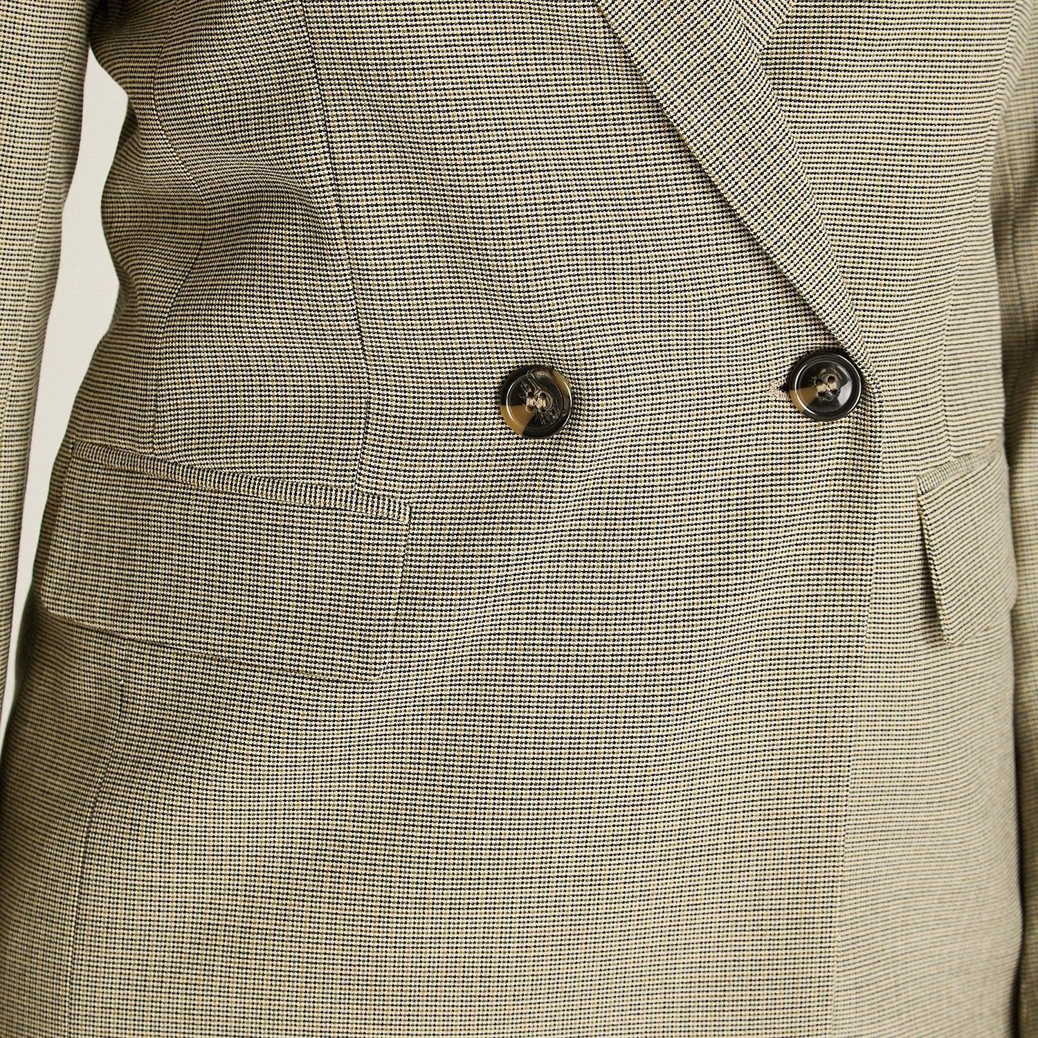 Blazer Gris Manga Larga Con Forro-2