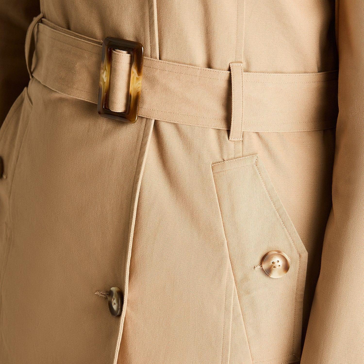 Trench Beige Estilo Clásico-2