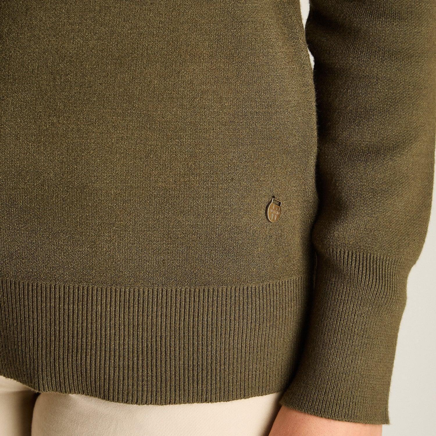 Sweater Verde Escote Redondo-2