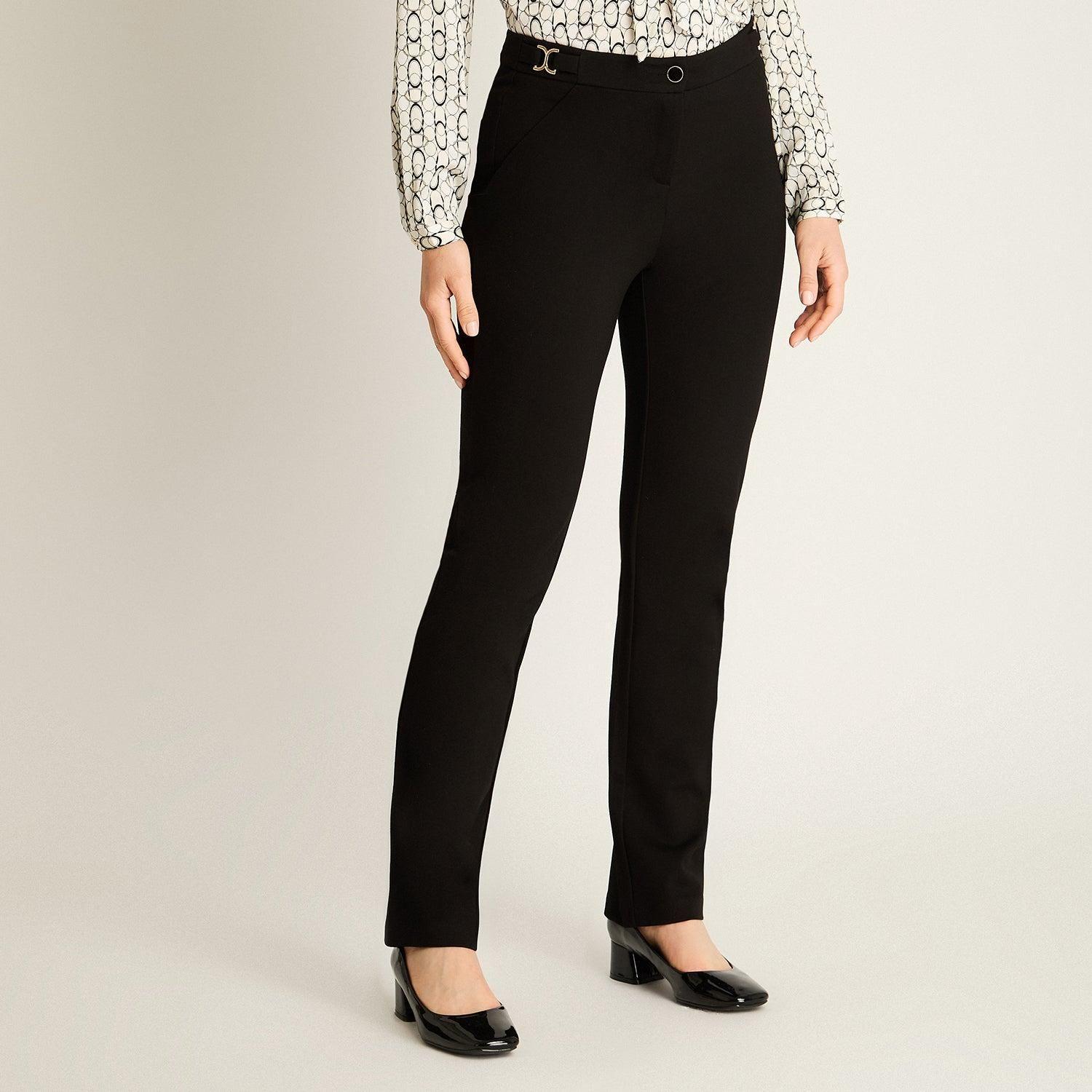Pantalón Negro Recto-0