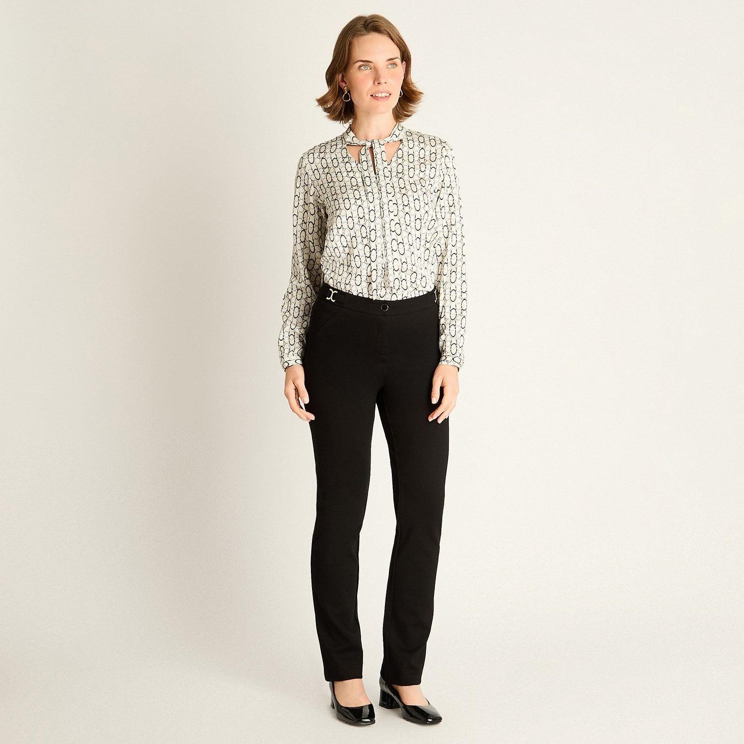 Pantalón Negro Recto-3