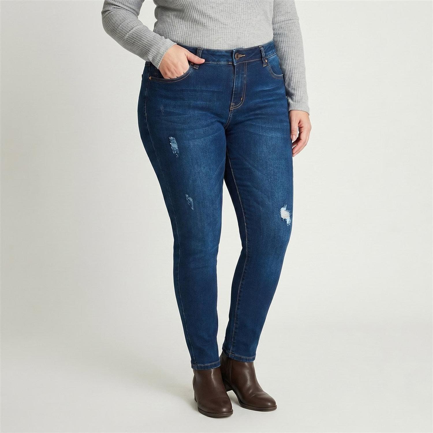 Jeans Pitillo Azul Oscuro-1