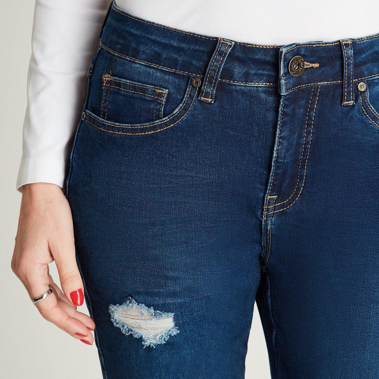 Jeans Pitillo Azul Oscuro-4